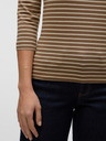 AWARE by VERO MODA Tricou cu dungi maro pentru femei AWARE by VERO MODA Fiona