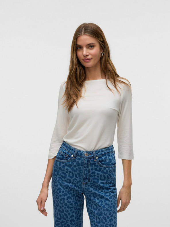 AWARE by VERO MODA Tricou alb pentru femei AWARE by VERO MODA Fiona