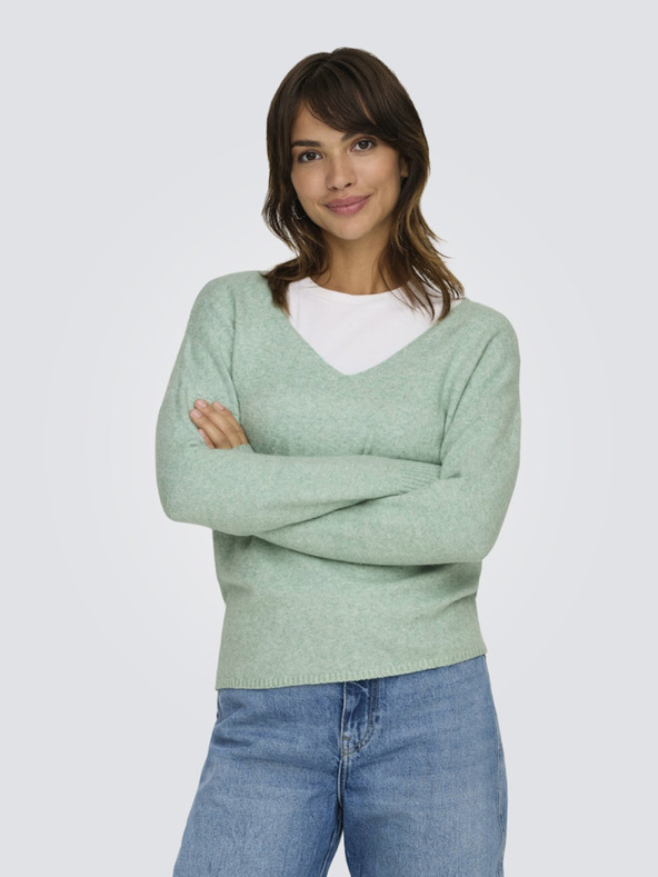 ONLY Pulover ONLY Rica verde pentru femei