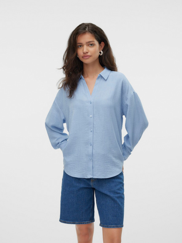 Vero Moda Cămașă albastru deschis Vero Moda Melaney pentru femei