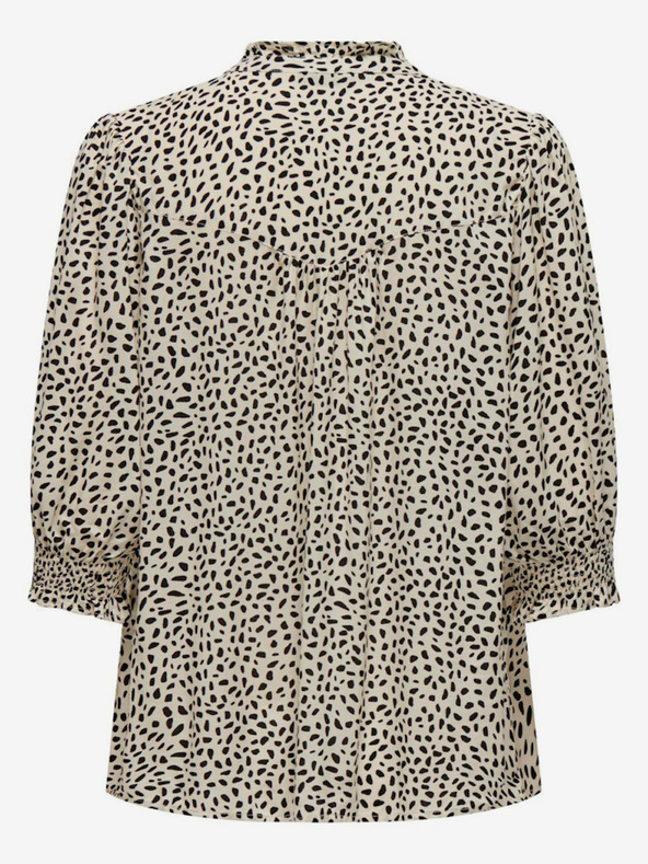 ONLY Bluză cu model negru și crem pentru femei ONLY Raya