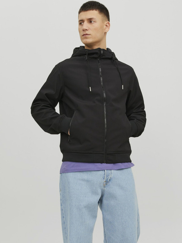 Jack & Jones Jachetă neagră Jack & Jones Basic pentru bărbați
