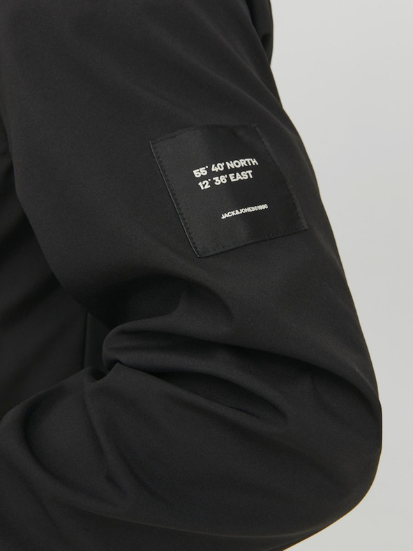 Jack & Jones Jachetă neagră Jack & Jones Basic pentru bărbați