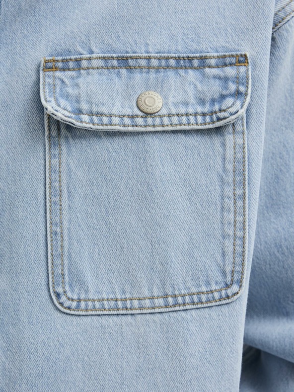 Jack & Jones Jachetă cămașă din denim albastru deschis pentru bărbați Jack & Jones Hase