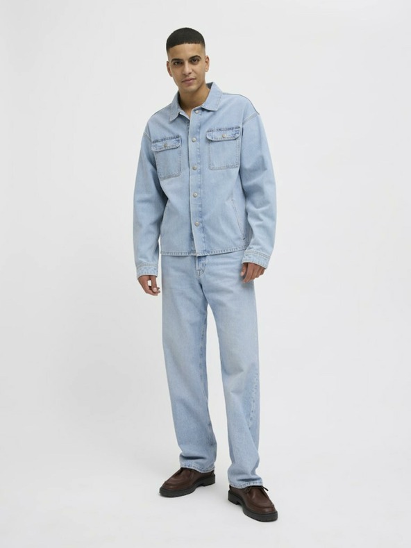 Jack & Jones Jachetă cămașă din denim albastru deschis pentru bărbați Jack & Jones Hase