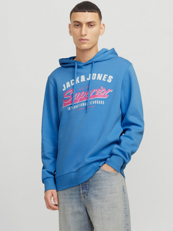 Jack & Jones Hanorac albastru Jack & Jones Logo pentru bărbați