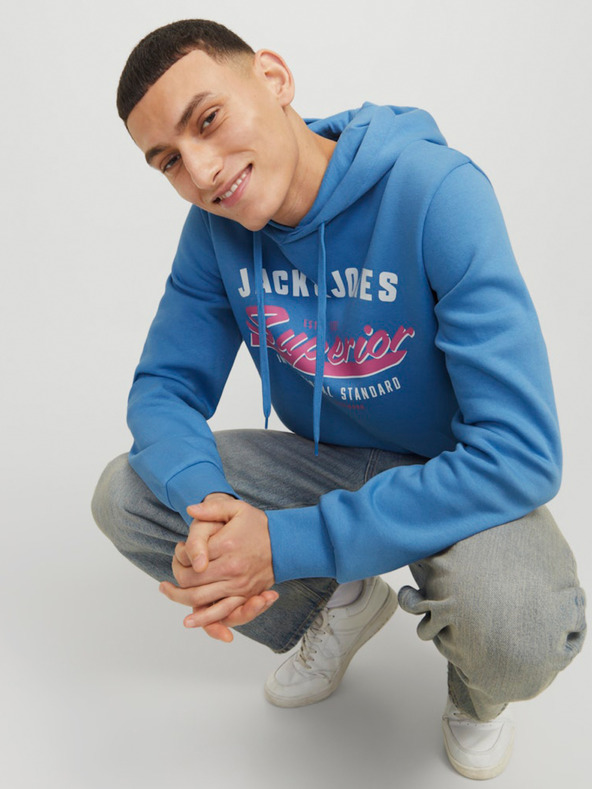 Jack & Jones Hanorac albastru Jack & Jones Logo pentru bărbați