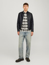 Jack & Jones Geacă de piele neagră Jack & Jones Dylan pentru bărbați