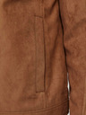 Jack & Jones Jachetă din piele de căprioară Jack & Jones Dylan maro, bărbați