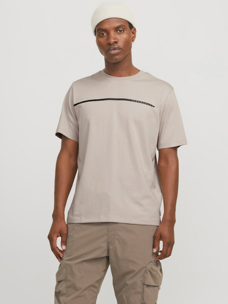 Jack & Jones Tricou pentru bărbați Jack & Jones Fusion Beige