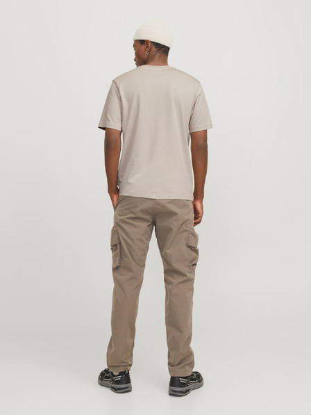 Jack & Jones Tricou pentru bărbați Jack & Jones Fusion Beige