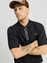 Jack & Jones Tricou polo negru pentru bărbați Jack & Jones Fusion