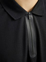 Jack & Jones Tricou polo negru pentru bărbați Jack & Jones Fusion