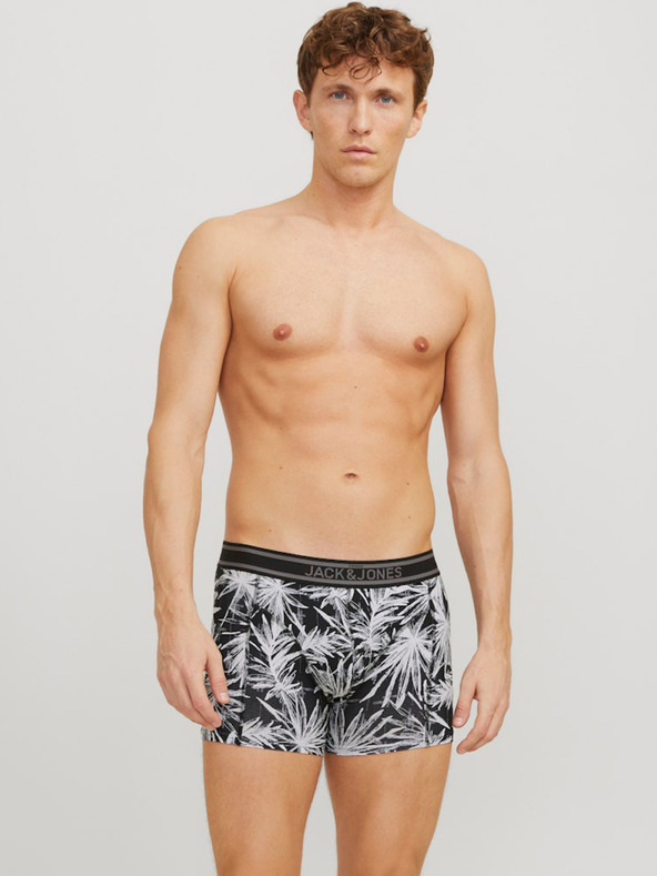 Jack & Jones Set de trei boxeri bărbătești Jack & Jones în negru și albastru