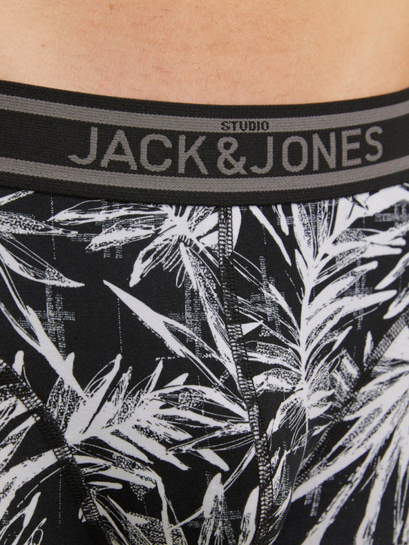 Jack & Jones Set de trei boxeri bărbătești Jack & Jones în negru și albastru