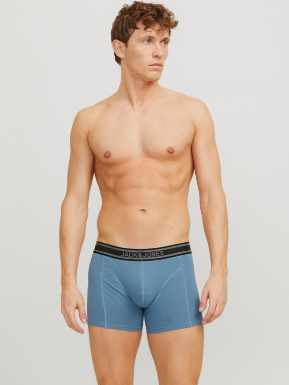 Jack & Jones Set de trei boxeri bărbătești Jack & Jones în negru și albastru