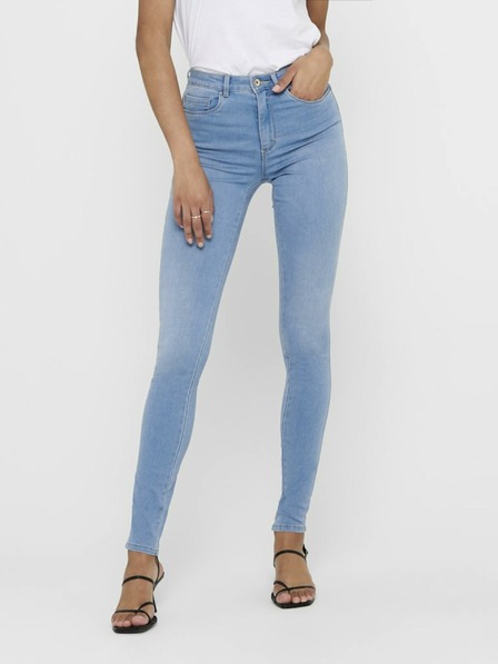 ONLY Blugi skinny cu talie înaltă albastru deschis ONLY Royal