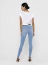 ONLY Blugi skinny cu talie înaltă albastru deschis ONLY Royal