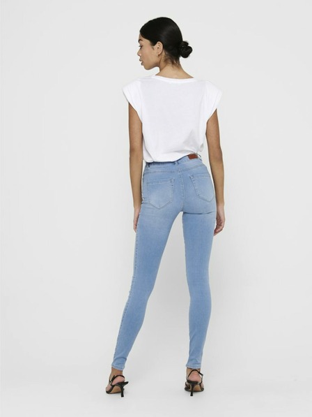 ONLY Blugi skinny cu talie înaltă albastru deschis ONLY Royal