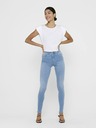ONLY Blugi skinny cu talie înaltă albastru deschis ONLY Royal