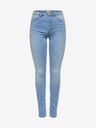 ONLY Blugi skinny cu talie înaltă albastru deschis ONLY Royal