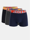 Jack & Jones Set de trei boxeri Jack & Jones în negru, albastru și gri