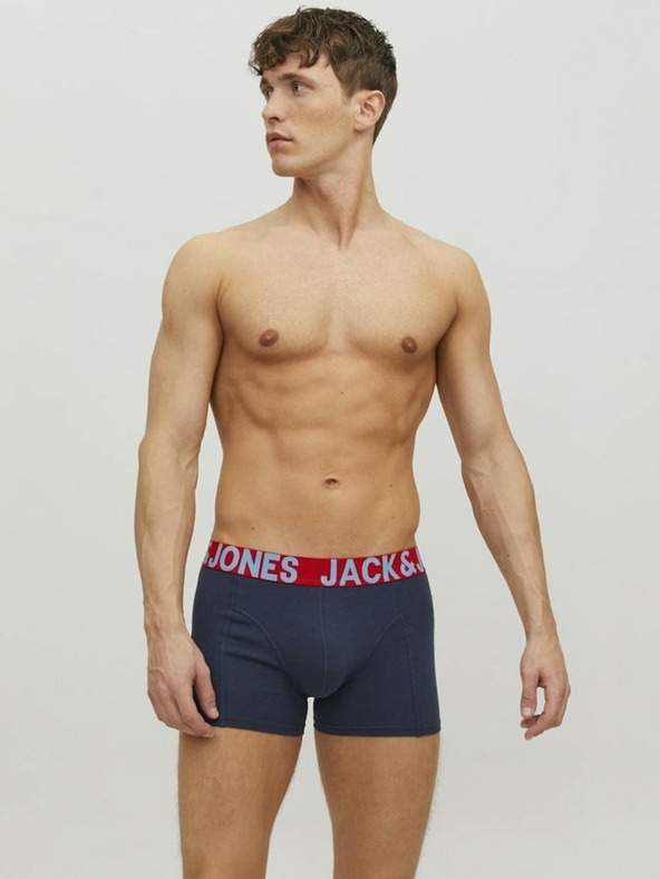 Jack & Jones Set de trei boxeri Jack & Jones în negru, albastru și gri