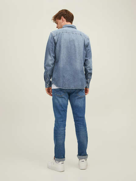 Jack & Jones Cămașă blue denim slim fit pentru bărbați Jack & Jones Heridan