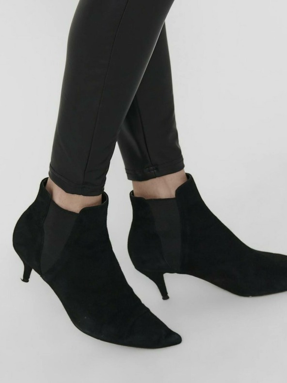 ONLY Colanți negri din imitație de piele ONLY Cool