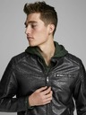 Jack & Jones Jachetă Jack & Jones Rocky din piele neagră