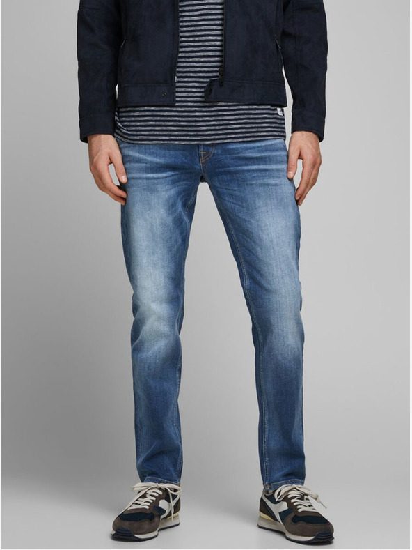Jack & Jones Blugi albaștri pentru bărbați, cu croială dreaptă Jack & Jones Mike