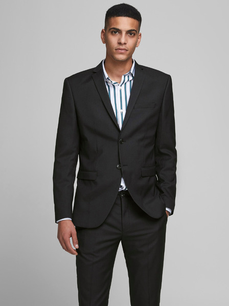 Jack & Jones Blazer negru pentru bărbați Jack & Jones Solaris din amestec de lână
