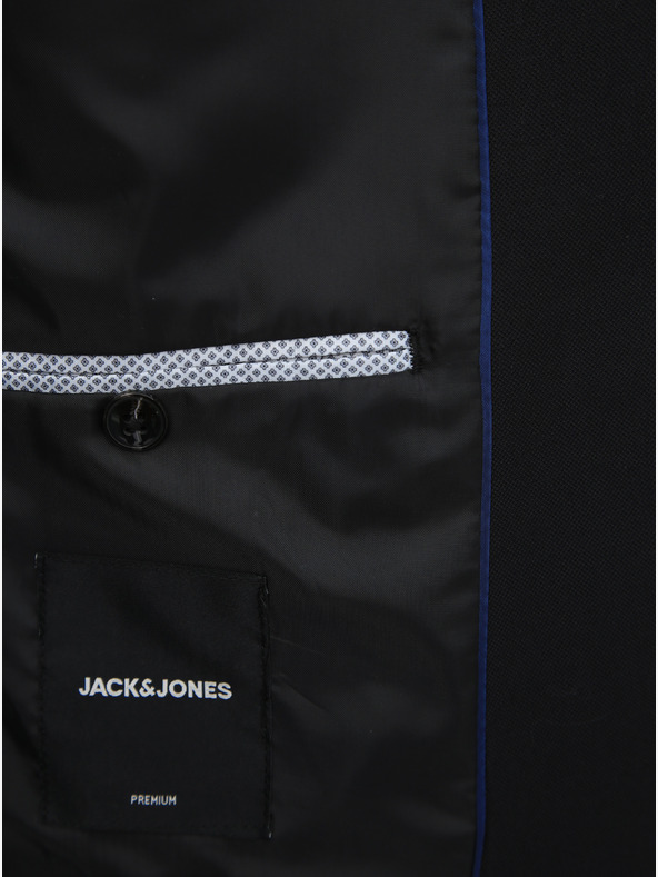 Jack & Jones Blazer negru pentru bărbați Jack & Jones Solaris din amestec de lână