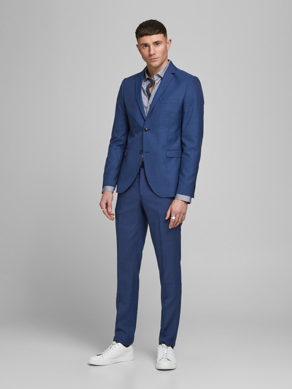 Jack & Jones Sacou de costum din lână albastru Jack & Jones Solaris