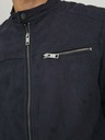 Jack & Jones Jachetă neagră Jack & Jones Rocky din piele întoarsă