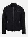 Jack & Jones Jachetă neagră Jack & Jones Rocky din piele întoarsă