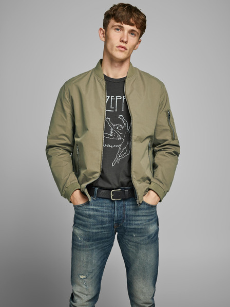Jack & Jones Bomber hidrofug kaki Jack & Jones Rush