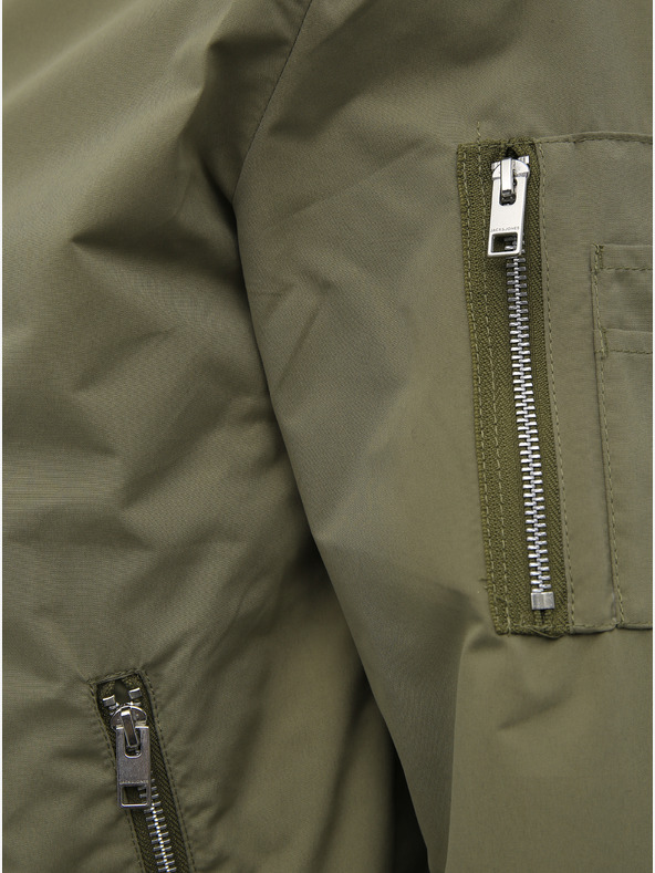 Jack & Jones Bomber hidrofug kaki Jack & Jones Rush