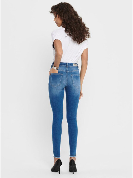 ONLY Blugi skinny cropped albaștri ONLY Blush