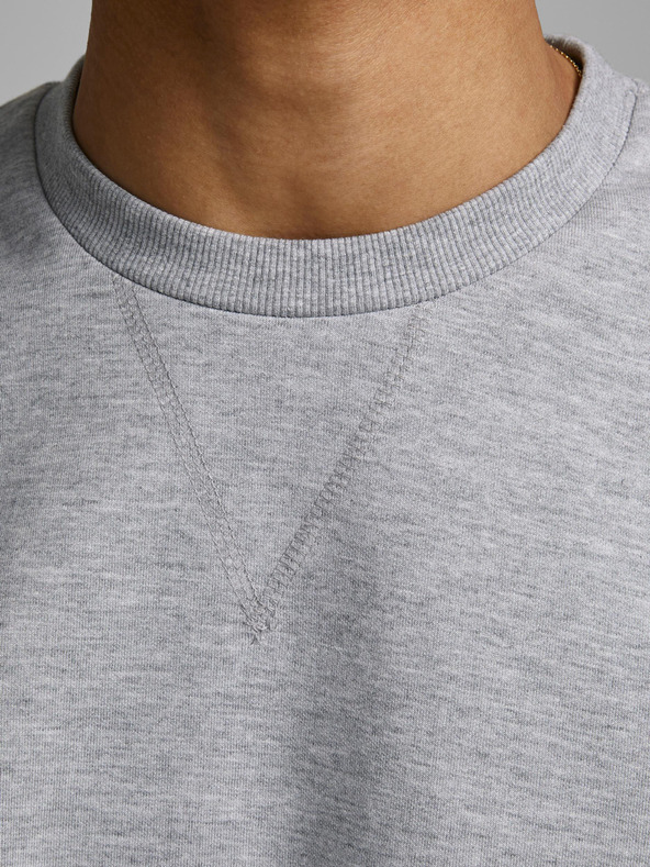 Jack & Jones Hanorac basic gri deschis pentru bărbați Jack & Jones