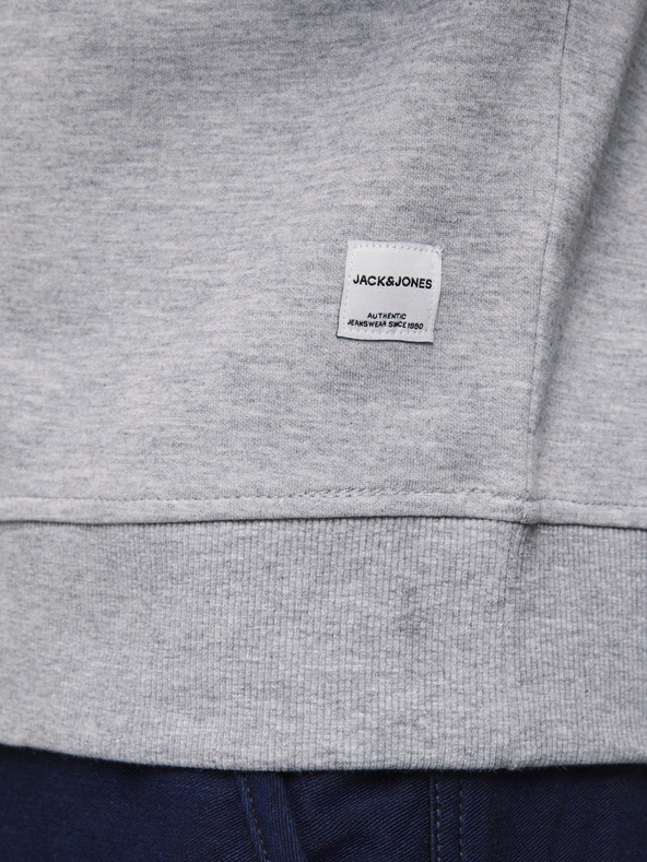 Jack & Jones Hanorac basic gri deschis pentru bărbați Jack & Jones