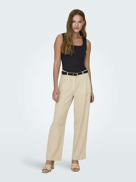 ONLY Tricou basic reversibil negru pentru femei ONLY Ea
