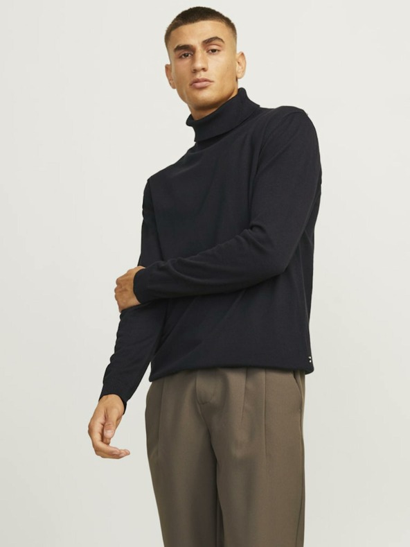 Jack & Jones Jack & Jones Basic Turtleneck Negru pentru bărbați
