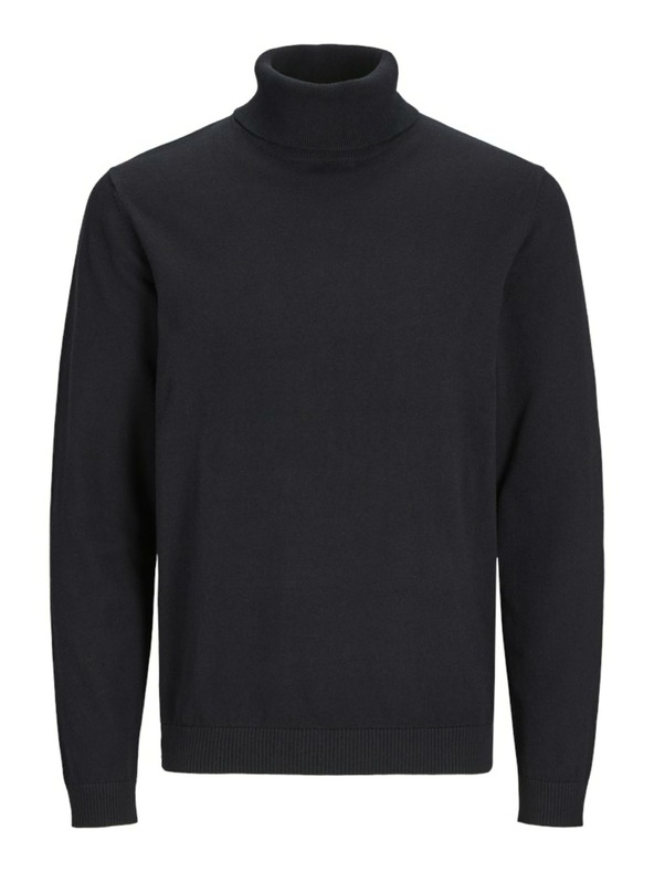 Jack & Jones Jack & Jones Basic Turtleneck Negru pentru bărbați