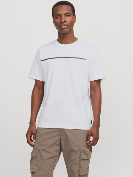 Jack & Jones Tricou alb Jack & Jones Fusion, bărbați