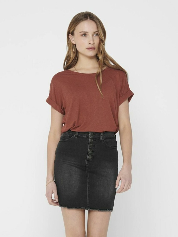 ONLY Tricou basic maro ONLY