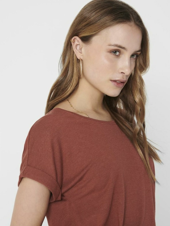 ONLY Tricou basic maro ONLY