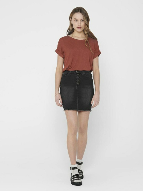 ONLY Tricou basic maro ONLY