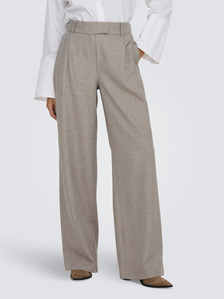 ONLY Pantaloni maro cu picior larg pentru femei ONLY
