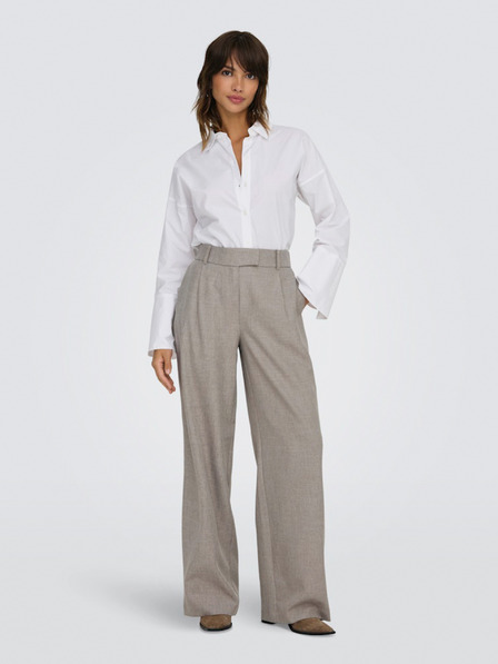 ONLY Pantaloni maro cu picior larg pentru femei ONLY